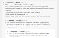 Fans on the streamer subreddit reacting to the streamer's announcement clip 2/2 (Image via r/LivestreamFail)